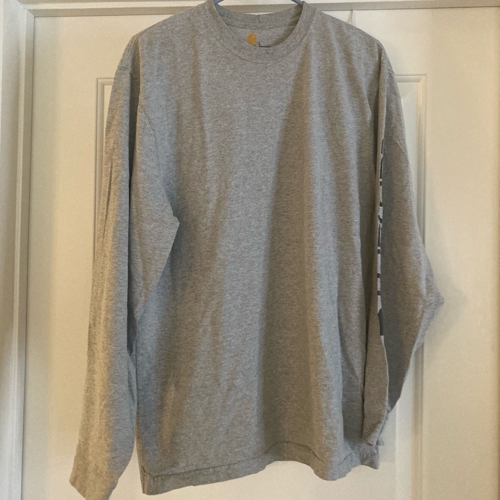 Carhartt, grey, original fit. Long sleeve tshirt. Size L